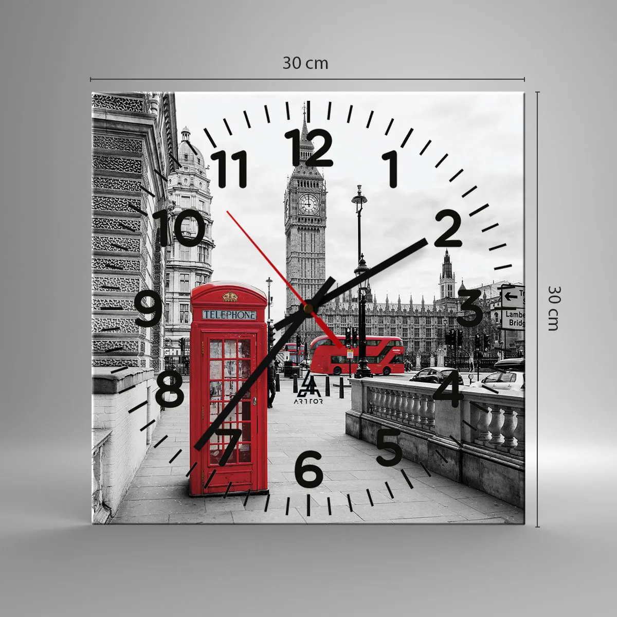 Falióra, Óra - London, kétségtelenül - 30x30 cm
