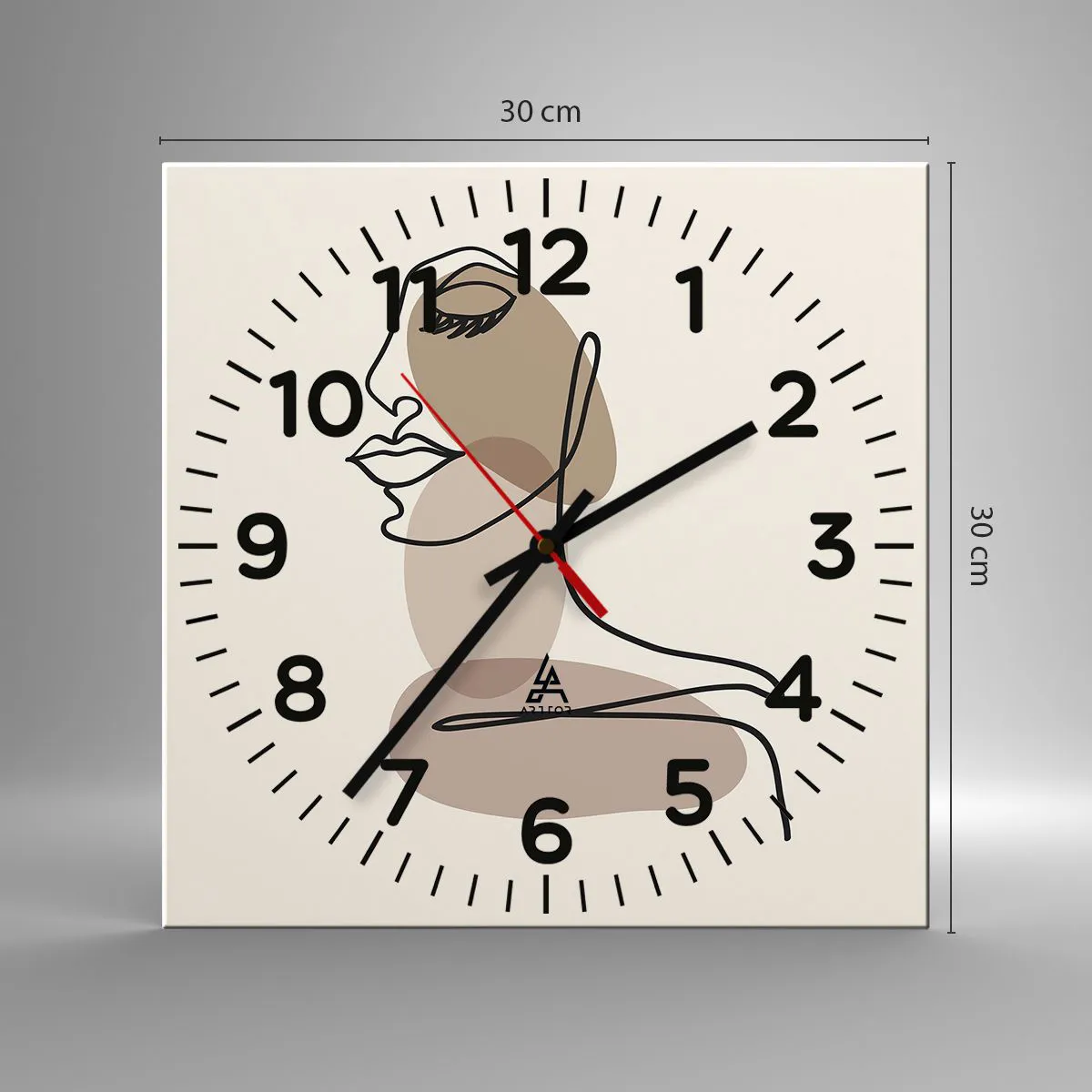 Vægur, Uret - Lytter til sig selv - 30x30 cm
