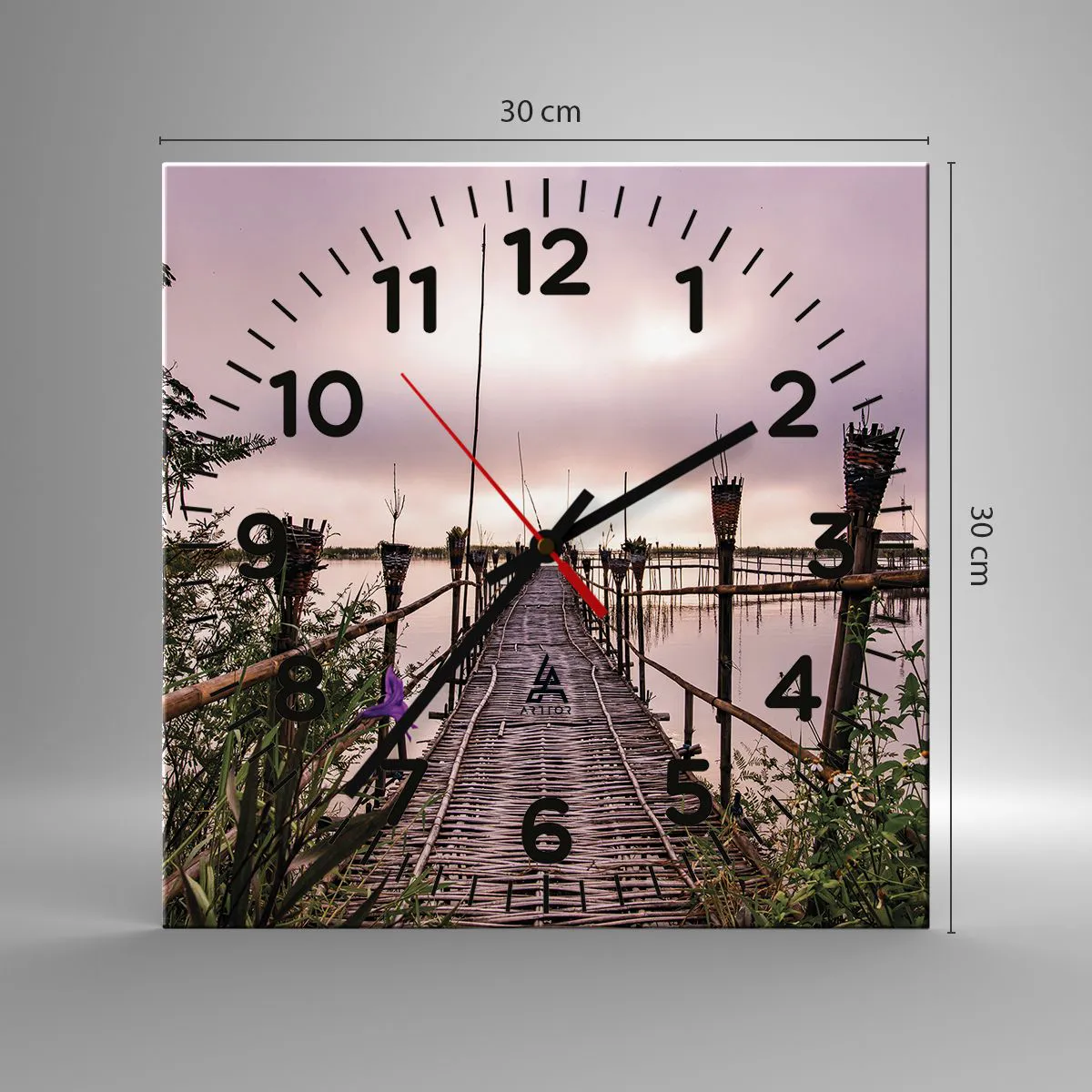 Falióra, Óra - Nyugalom és csend Ázsiában - 30x30 cm