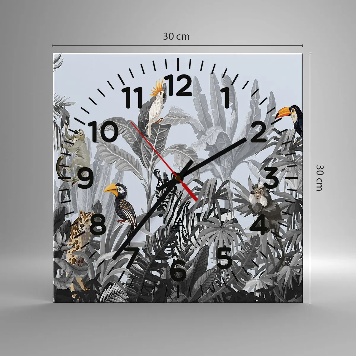 Vægur, Uret - En afrikansk fabel - 30x30 cm