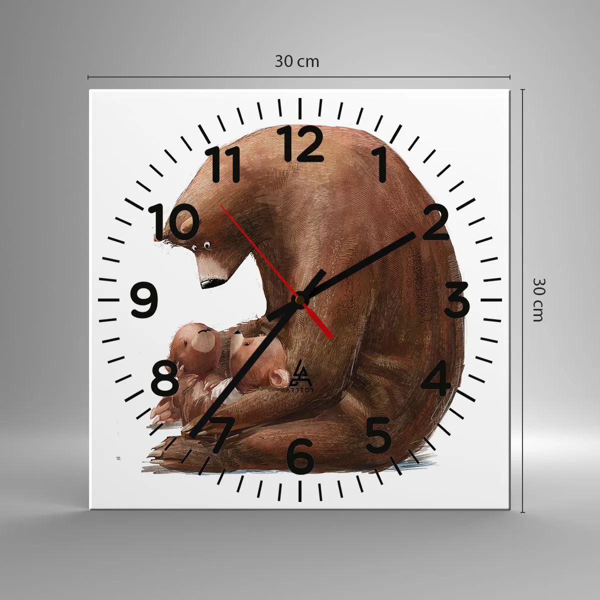 Zegar ścienny - Słodkich snów, dzieciaki - 30x30 cm