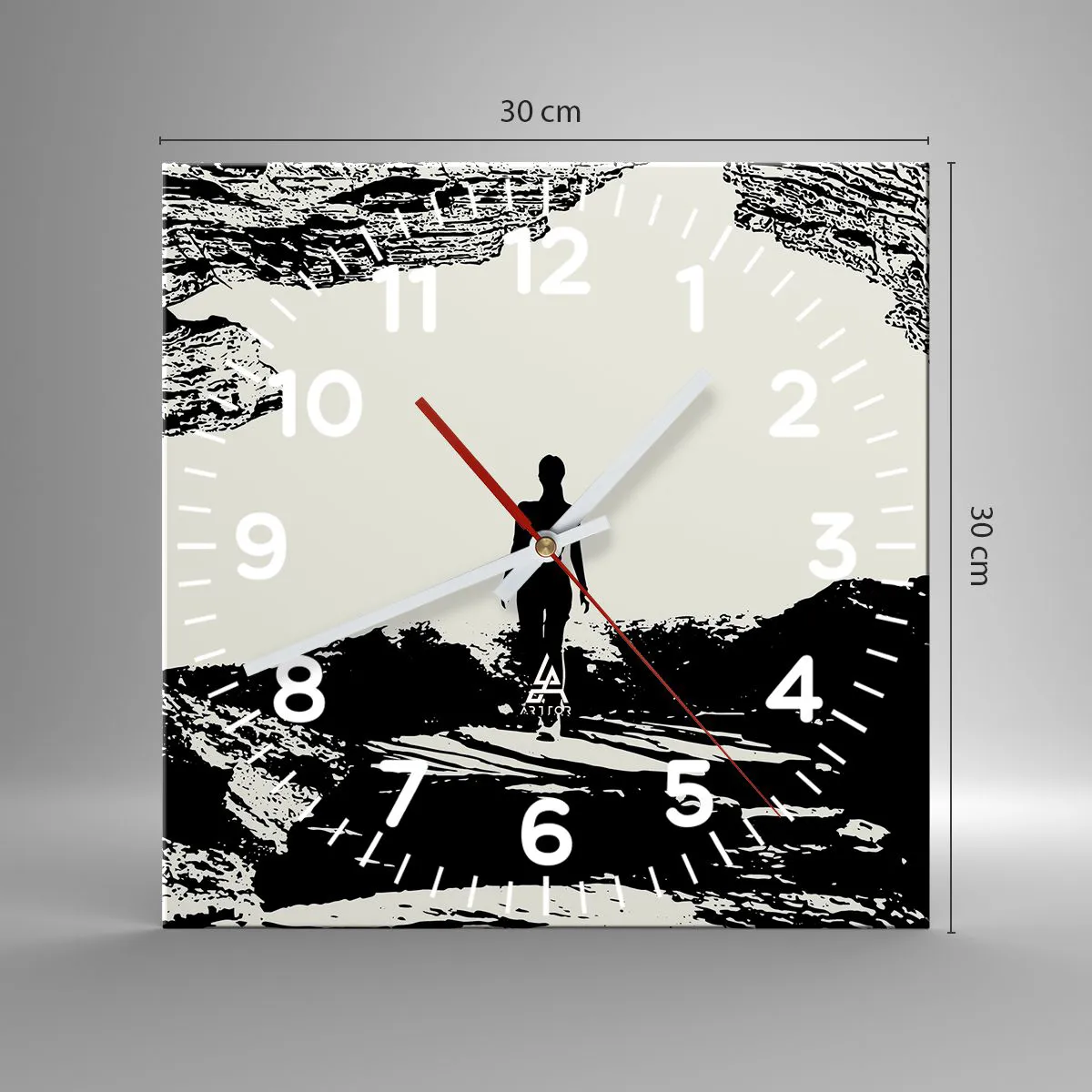 Zegar ścienny - Nowe spojrzenie - 30x30 cm