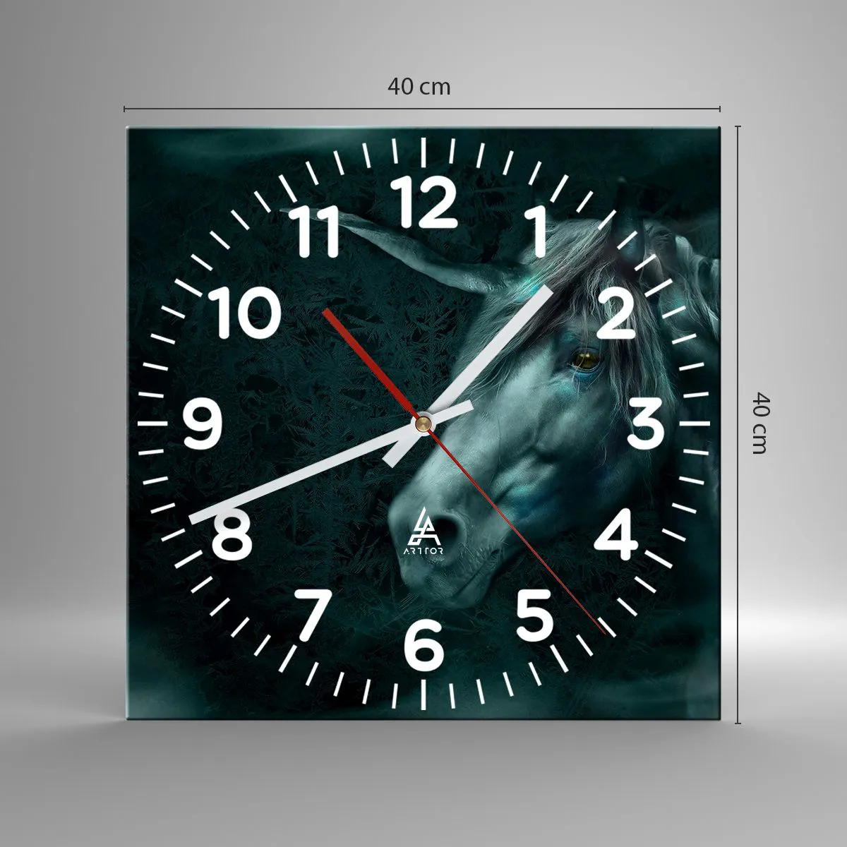 Wandklok - Klok - In een sprookjesbos - 40x40 cm