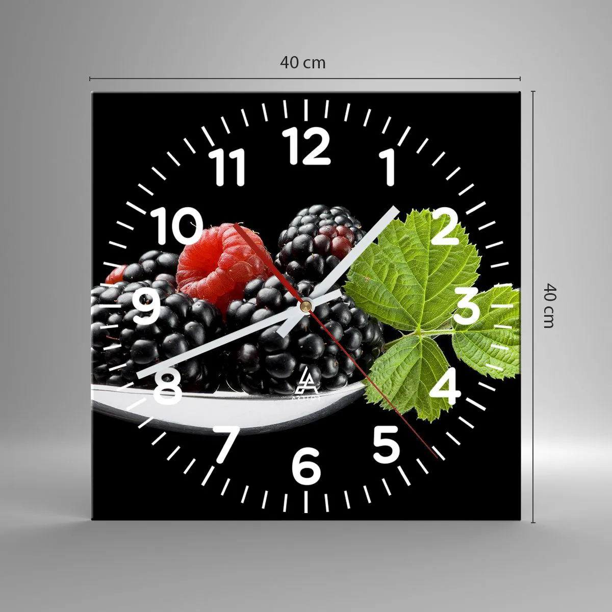 Wandklok - Klok - De smaak van versheid - 40x40 cm