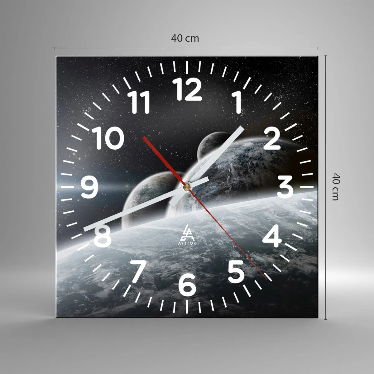 Nástěnné hodiny - Vesmírná hudba sfér - 40x40 cm