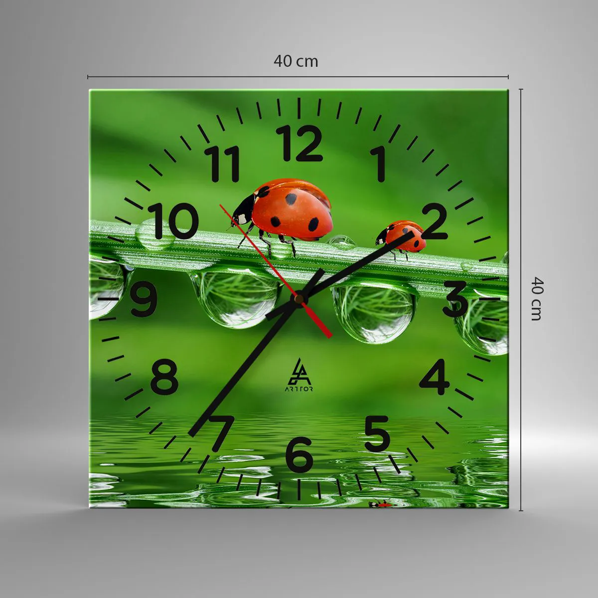 Zegar ścienny - W drodze całe lato - 40x40 cm