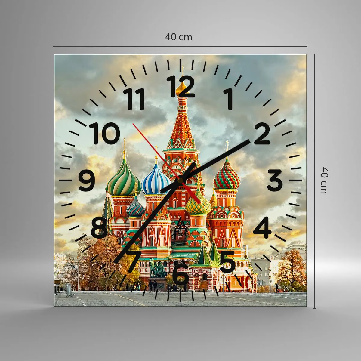 Wanduhr - Glasuhr - Selbst Disney würde nicht darauf kommen - 40x40 cm