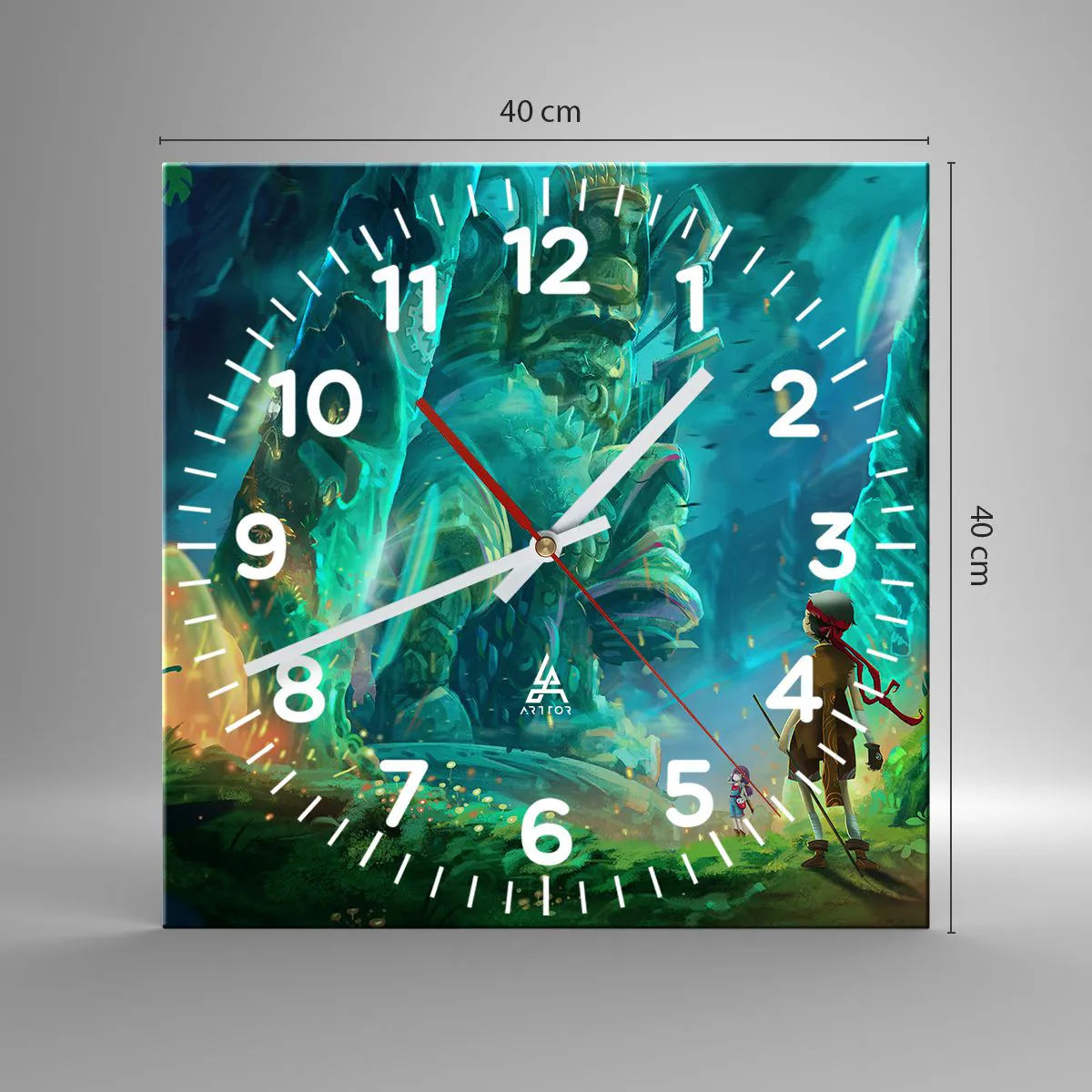 Vægur, Uret - Fra den store eventyrbog - 40x40 cm