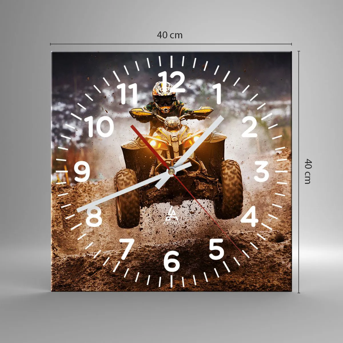 Wandklok - Klok - No risk no fun - 40x40 cm