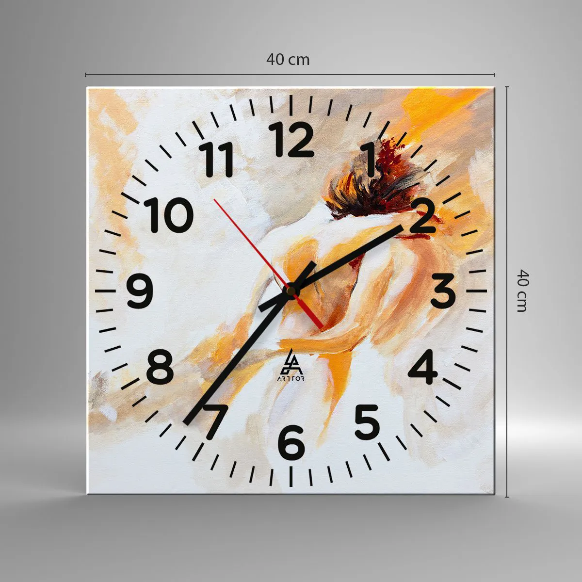 Nástenné hodiny - Blízkosť v nebi - 40x40 cm