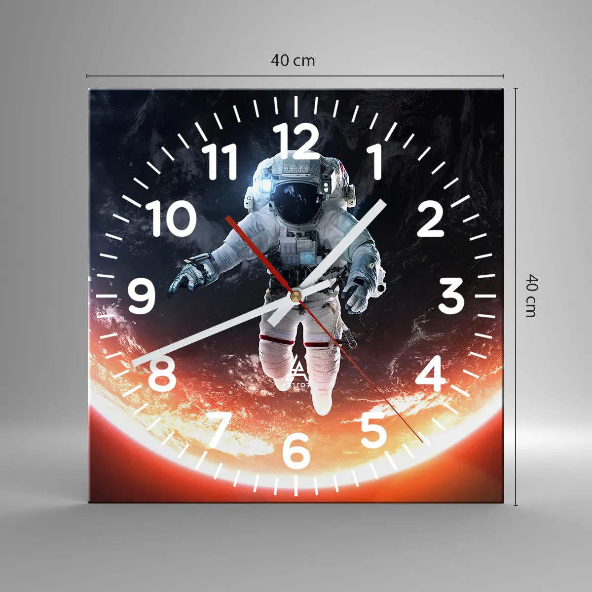 Vægur, Uret - Må jeg blive lidt længere? - 40x40 cm