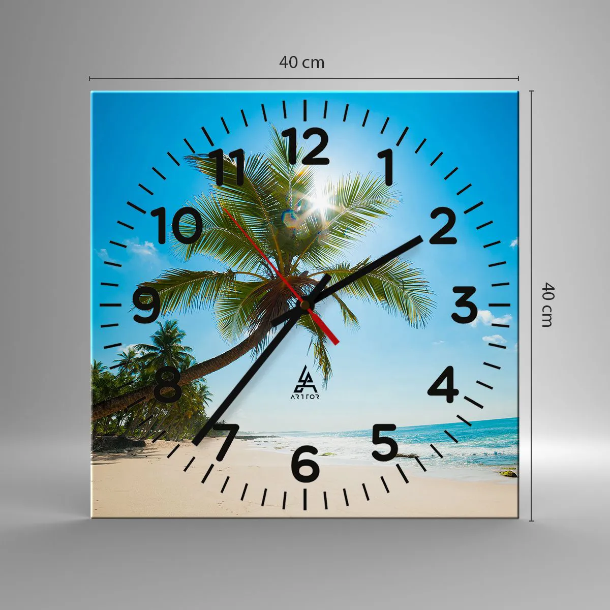 Orologio da parete - Orologio in Vetro - Non farlo vedere a nessuno - 40x40 cm