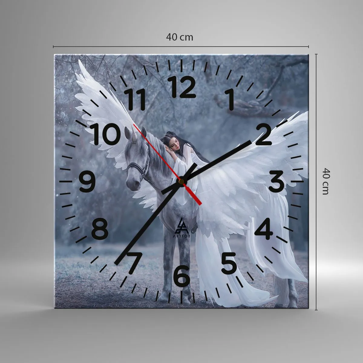 Wandklok - Klok - Een geïnspireerd moment - 40x40 cm