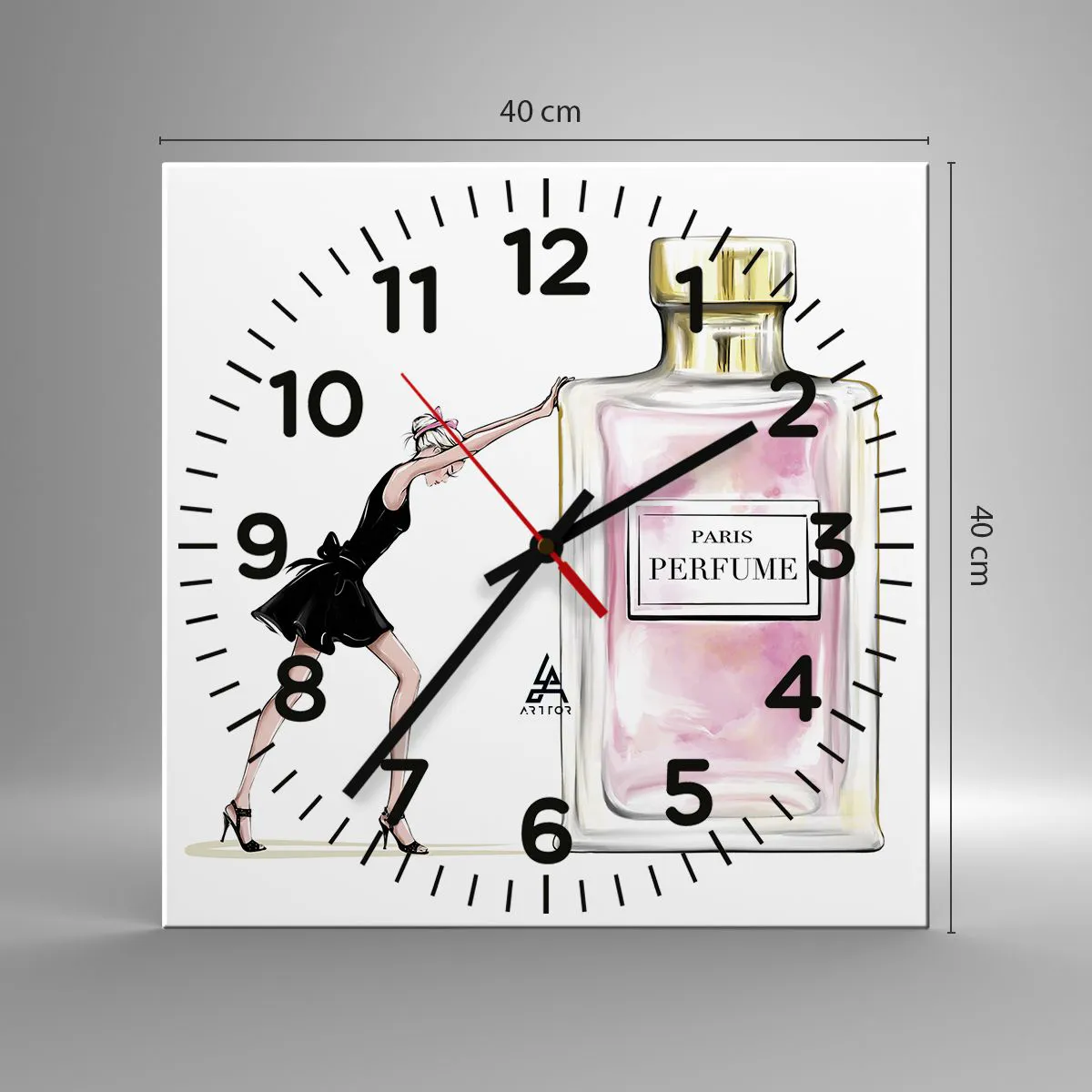 Vægur, Uret - Essensen af kvindelighed - 40x40 cm