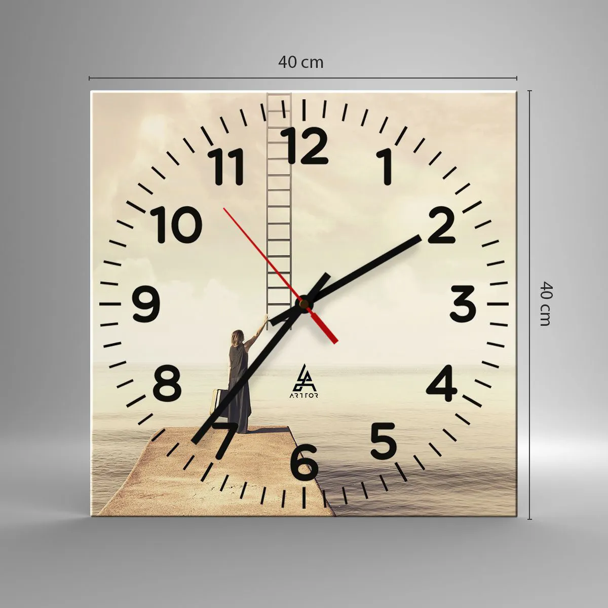 Zegar ścienny - Magiczna podróż - 40x40 cm