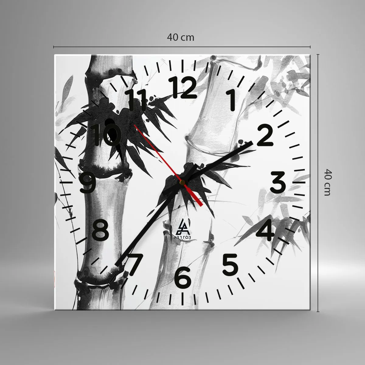 Wanduhr - Glasuhr - Dem Orient ganz nah - 40x40 cm