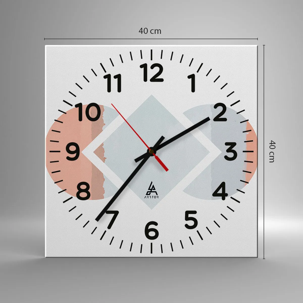 Vægur, Uret - Situationen er klar - 40x40 cm