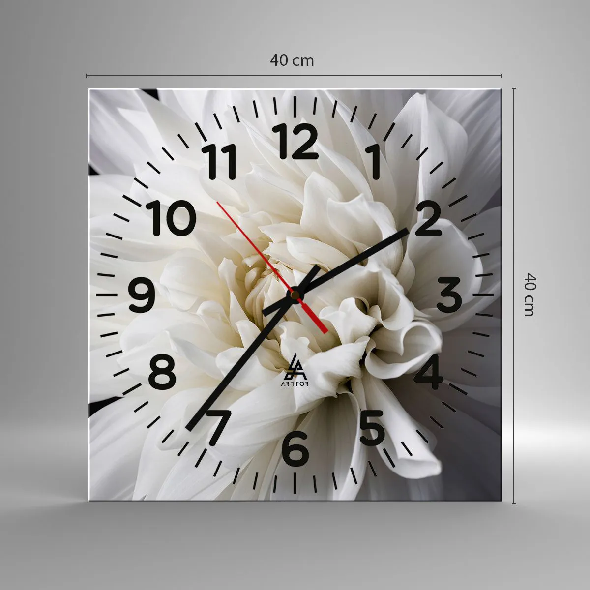 Wanduhr - Glasuhr - Der Morgen der Braut - 40x40 cm