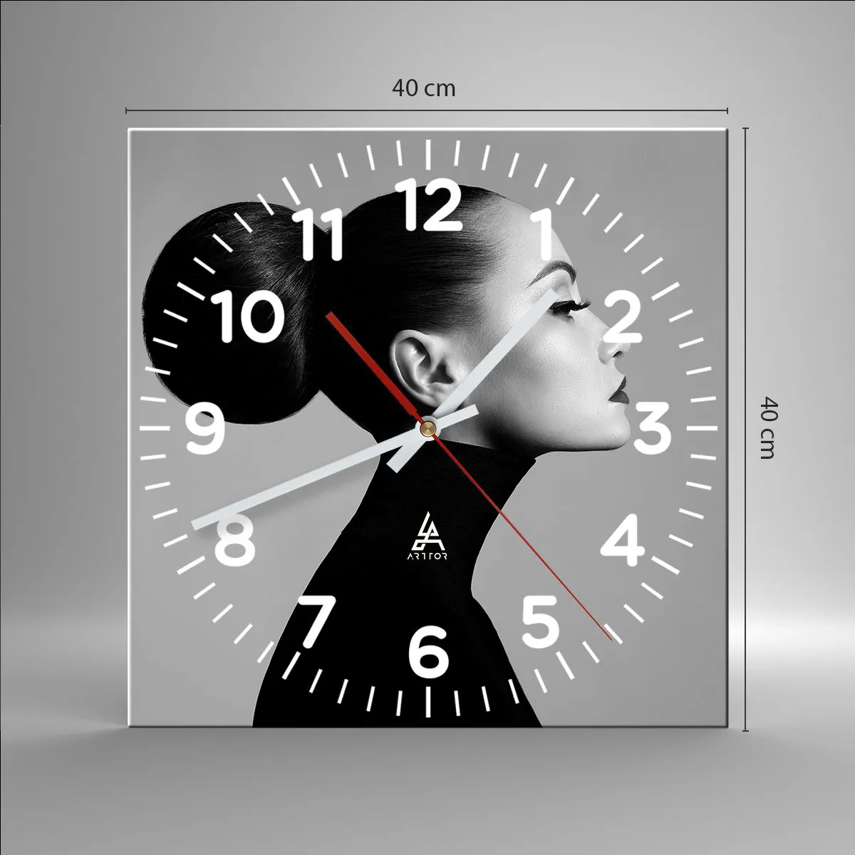 Falióra, Óra - Kortárs Nefretete - 40x40 cm