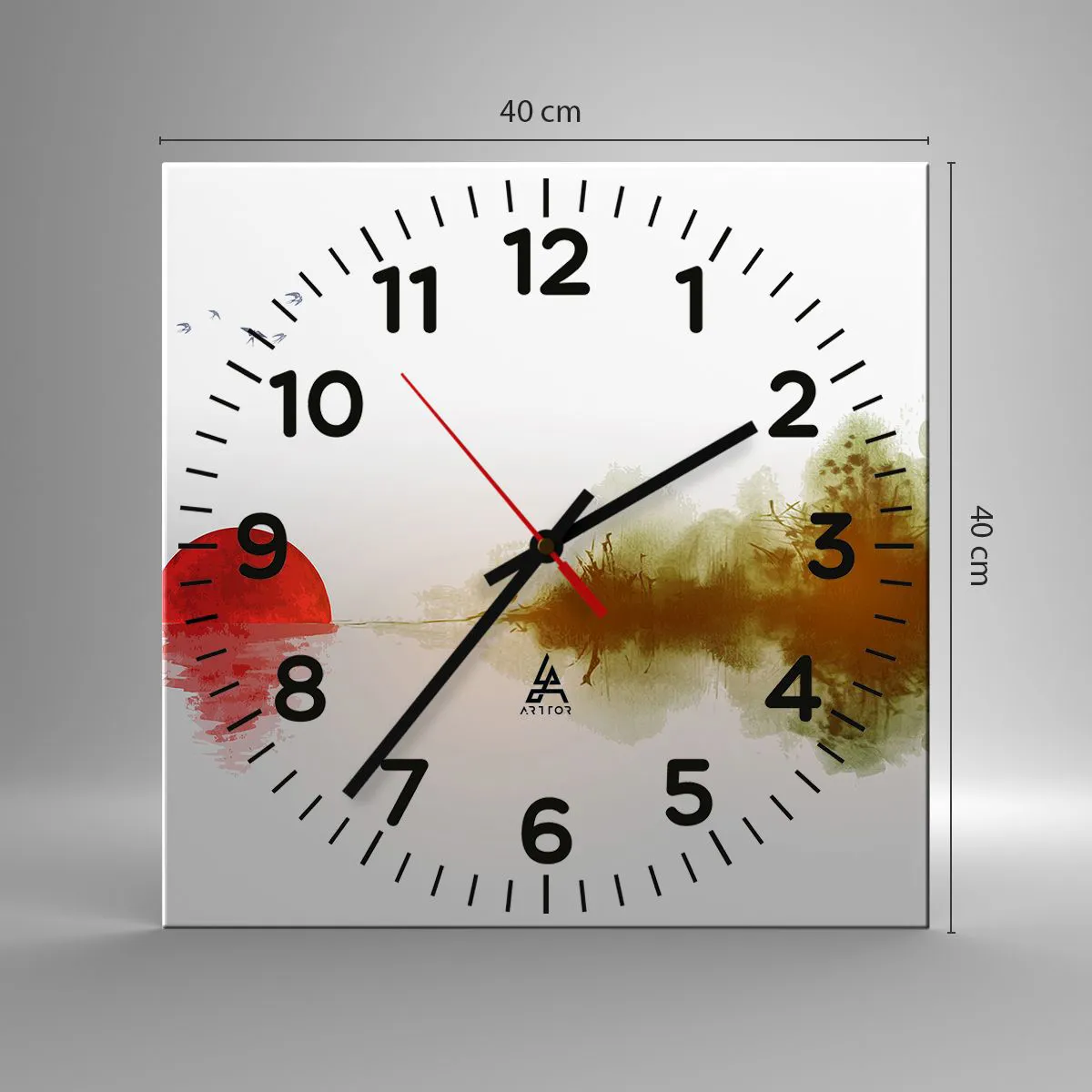 Wandklok - Klok - Een belofte van vrede - 40x40 cm