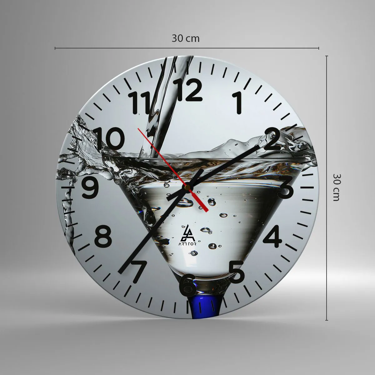 Falióra, Óra - A csésze peremén - 30x30 cm