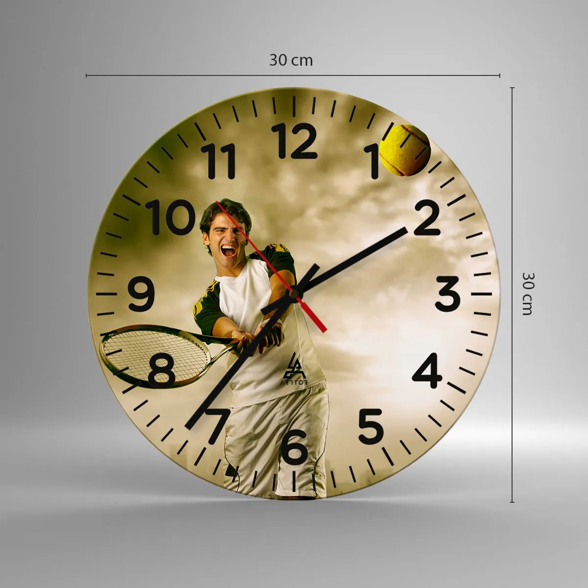 Zegar ścienny - Energia i radość - 30x30 cm