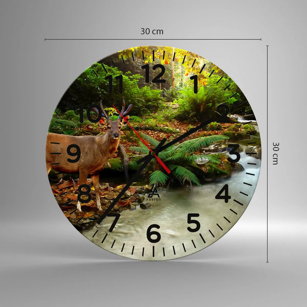 Nástenné hodiny - Vítajte v mojom svete - 30x30 cm