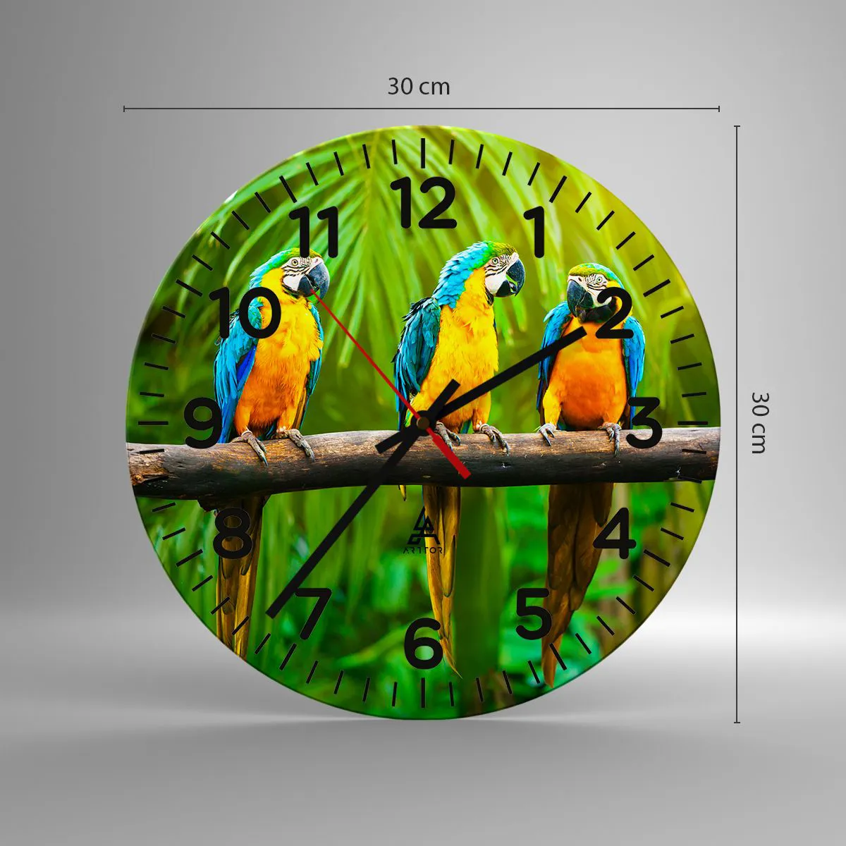 Zegar ścienny - A słyszałaś, że ona…? - 30x30 cm