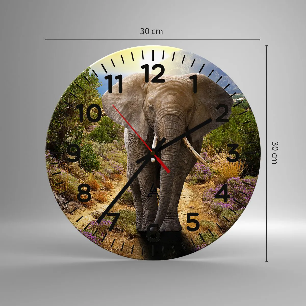 Vægur, Uret - Sådan så Eden ud - 30x30 cm