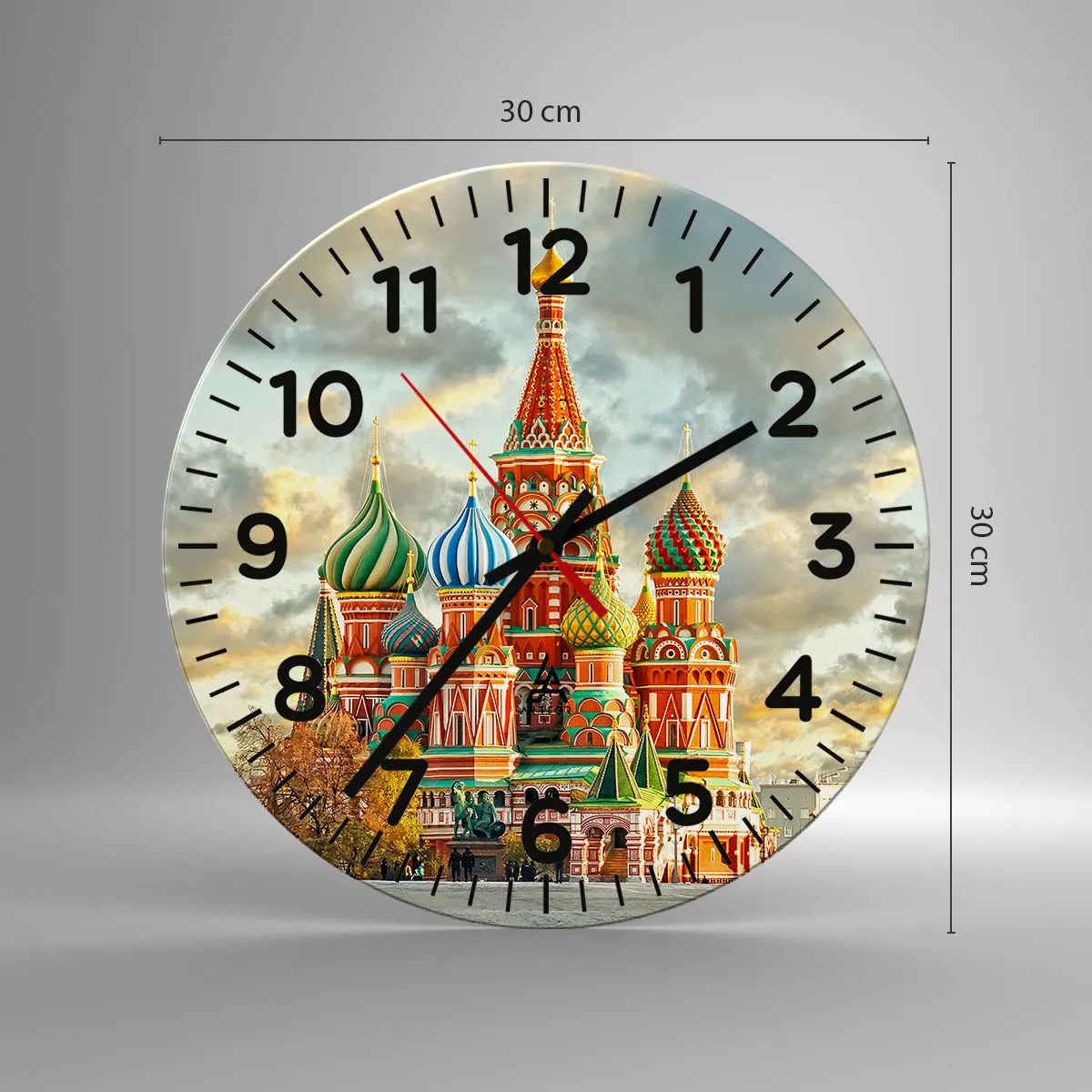 Wanduhr - Glasuhr - Selbst Disney würde nicht darauf kommen - 30x30 cm