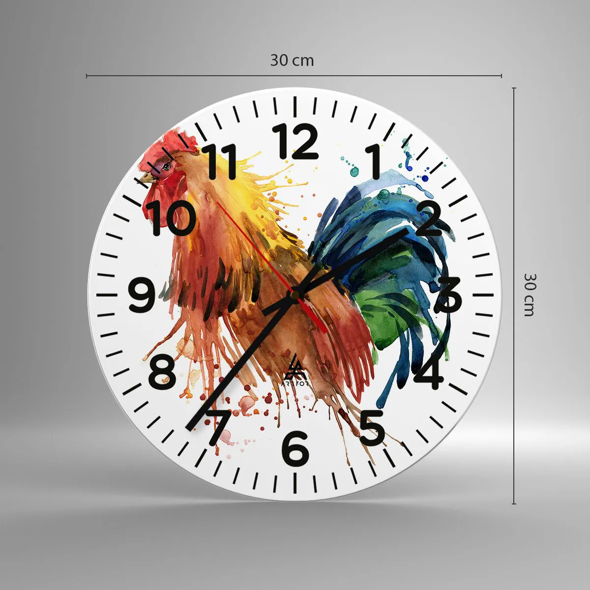 Orologio da parete - Orologio in Vetro - Abito reale, orgoglio reale - 30x30 cm