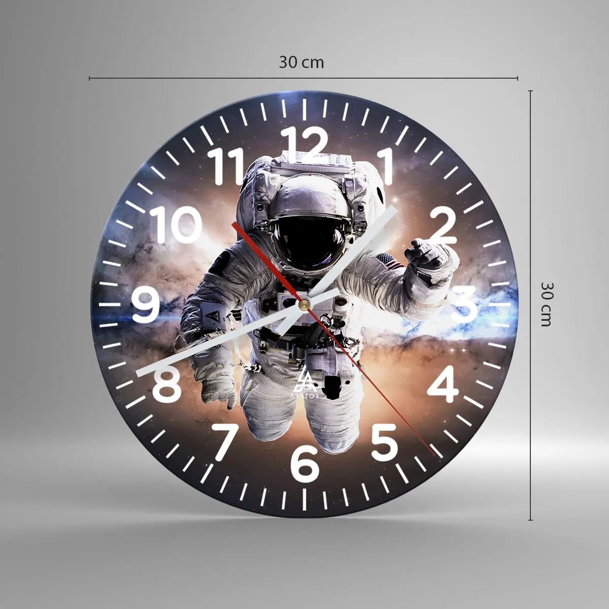 Nástěnné hodiny - Pozdravy z vesmíru - 30x30 cm