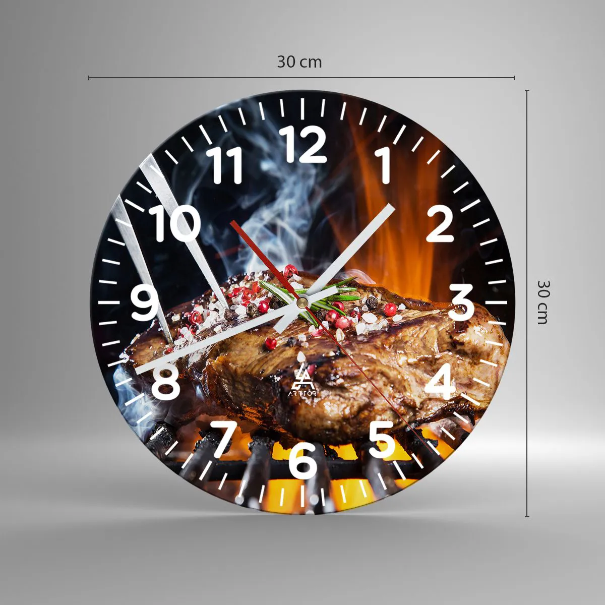 Nástenné hodiny - Šťavnaté a voňavé - 30x30 cm