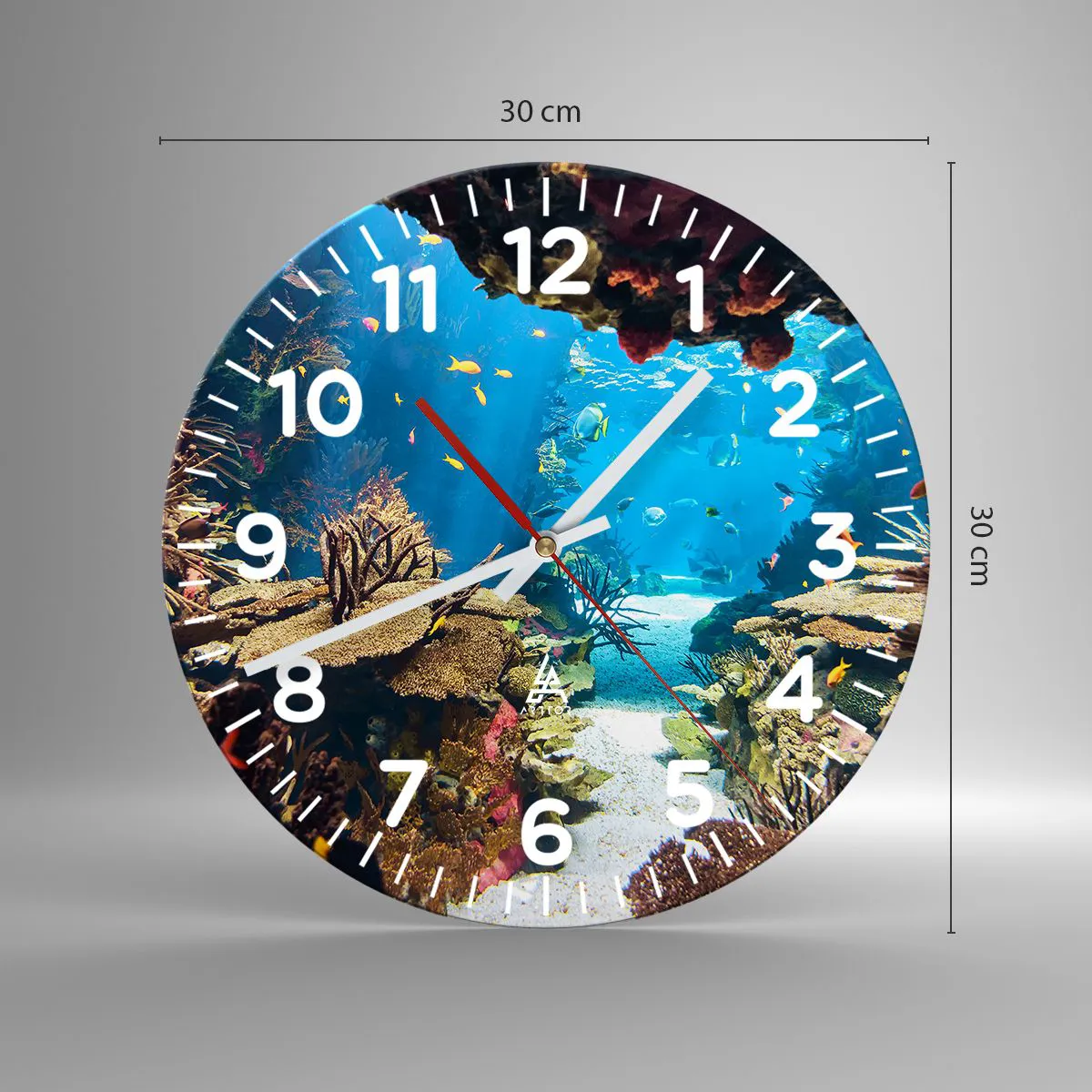 Ceas de perete - Ceas pe sticlă - Nu ai visat la asta - 30x30 cm