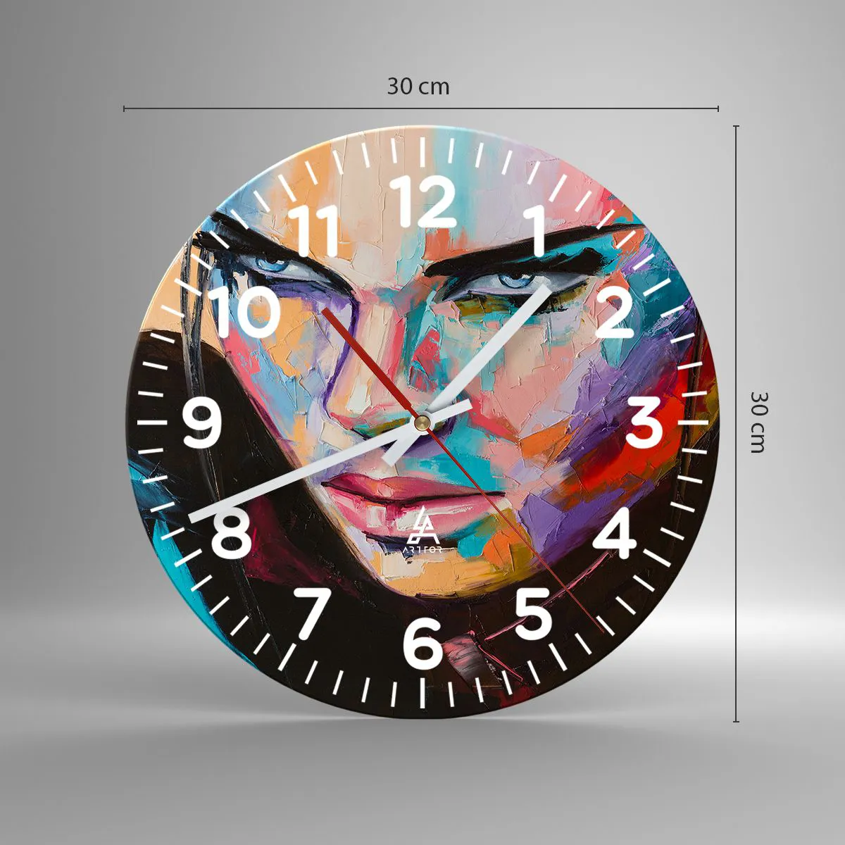 Nástenné hodiny - Divokosť v srdci - 30x30 cm