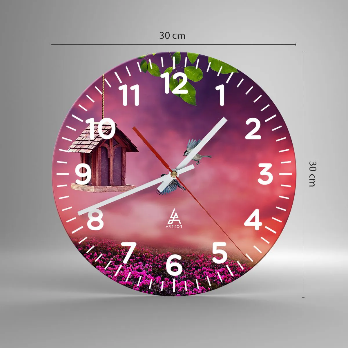 Wandklok - Klok - Uitnodiging voor het avondeten - 30x30 cm