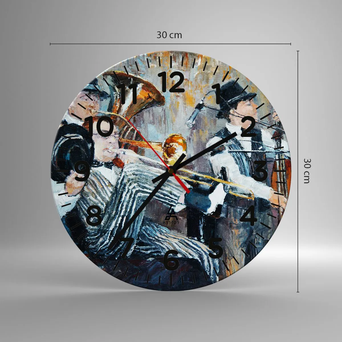 Nástěnné hodiny - Celý tento jazz - 30x30 cm