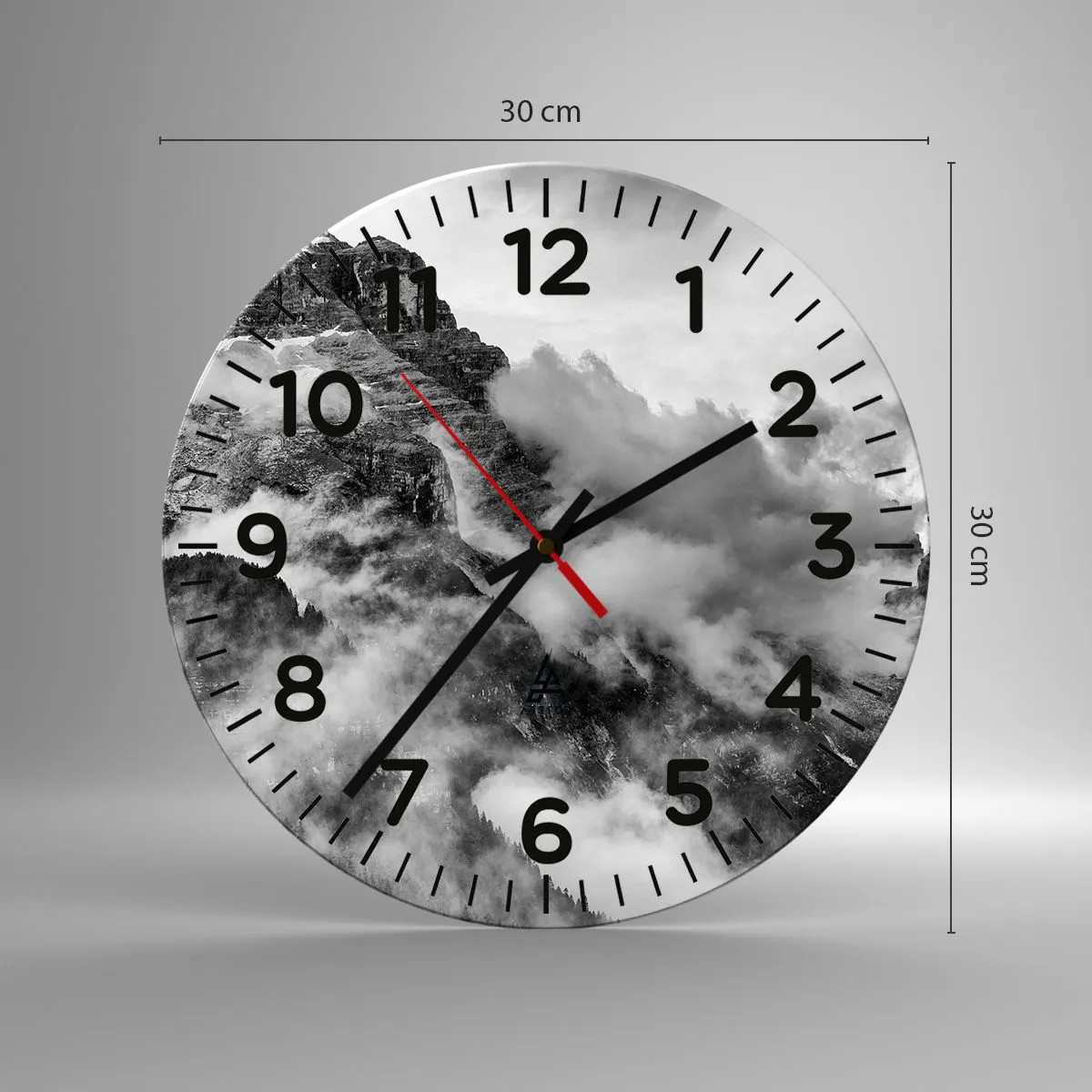 Wanduhr - Glasuhr - Schön und grausam - 30x30 cm