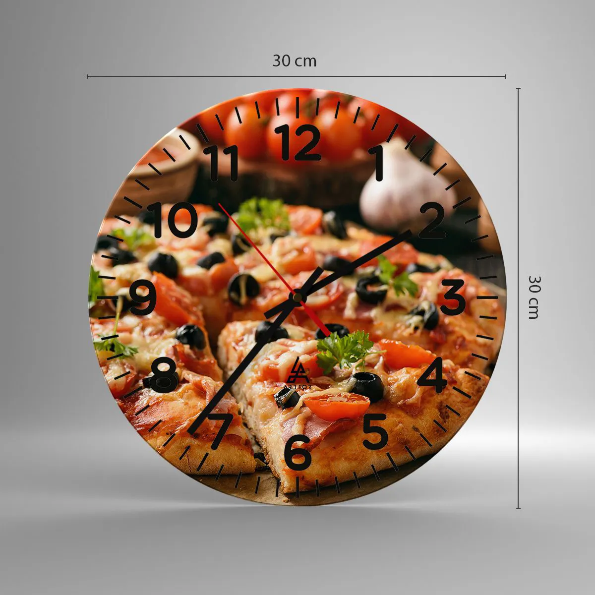 Wandklok - Klok - Je bent er weer mee weggekomen - 30x30 cm