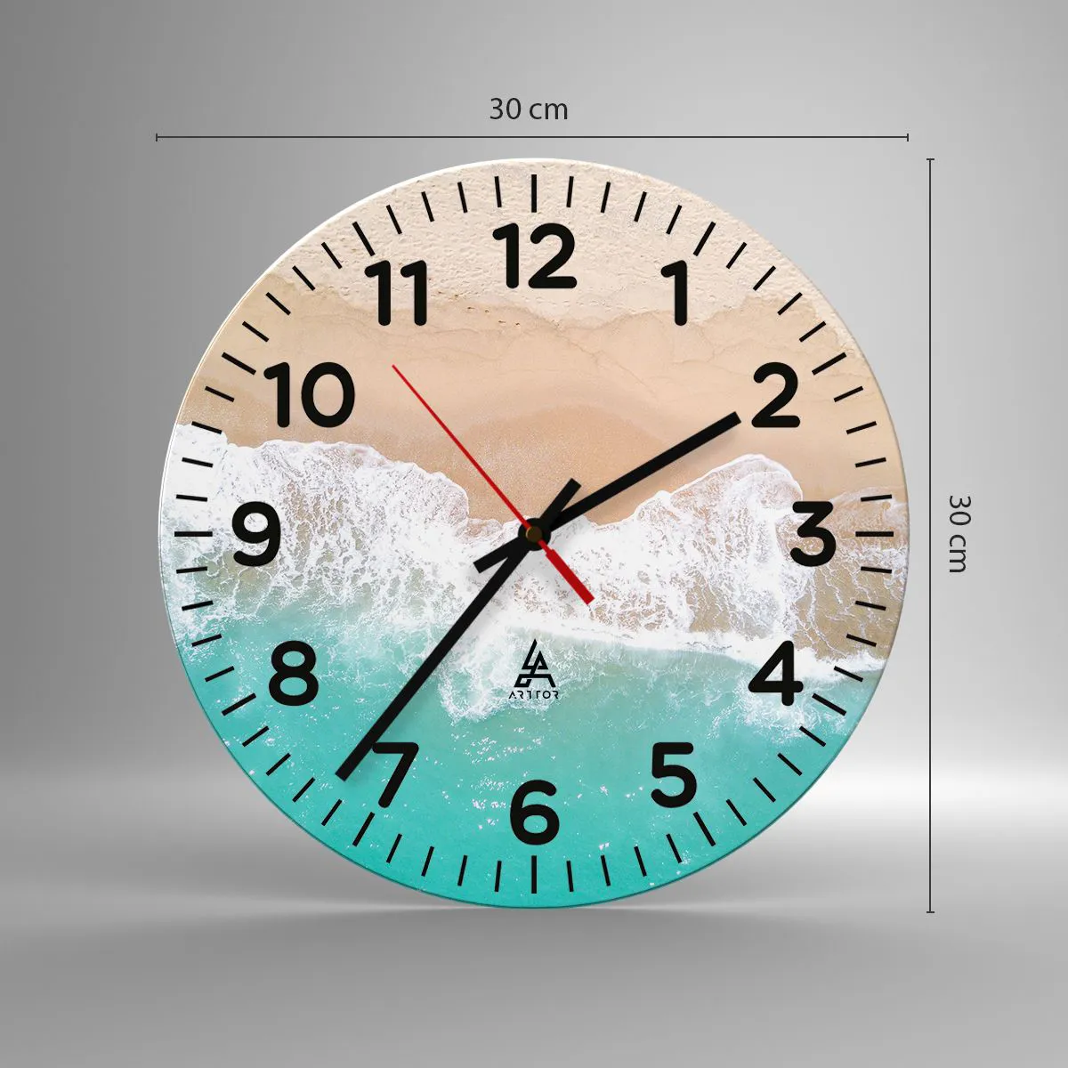 Nástenné hodiny - Maznavý dotyk - 30x30 cm