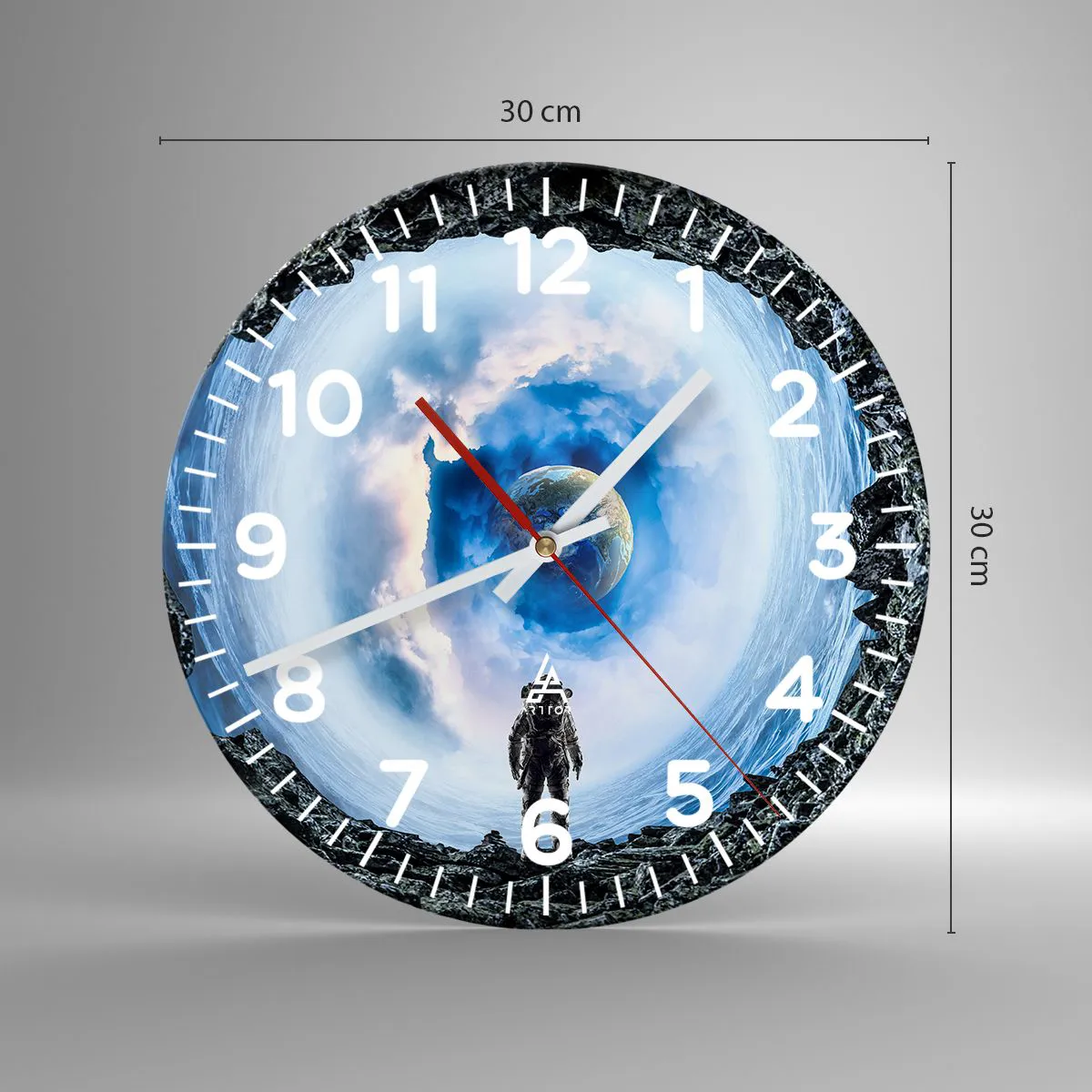 Horloge murale - Pendule murale - Plus très loin de la maison - 30x30 cm