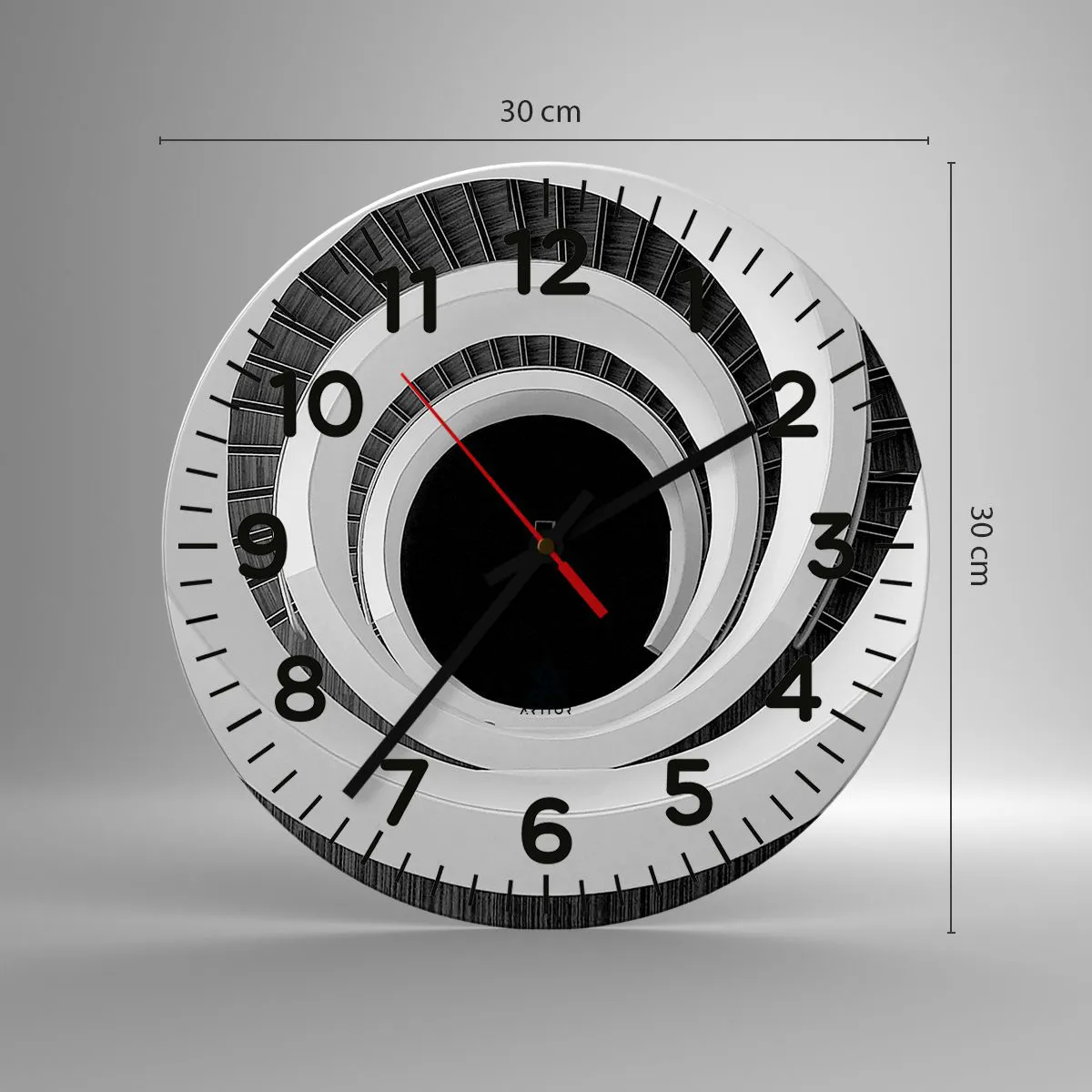 Orologio da parete - Orologio in Vetro - Verso l'essenza delle cose - 30x30 cm