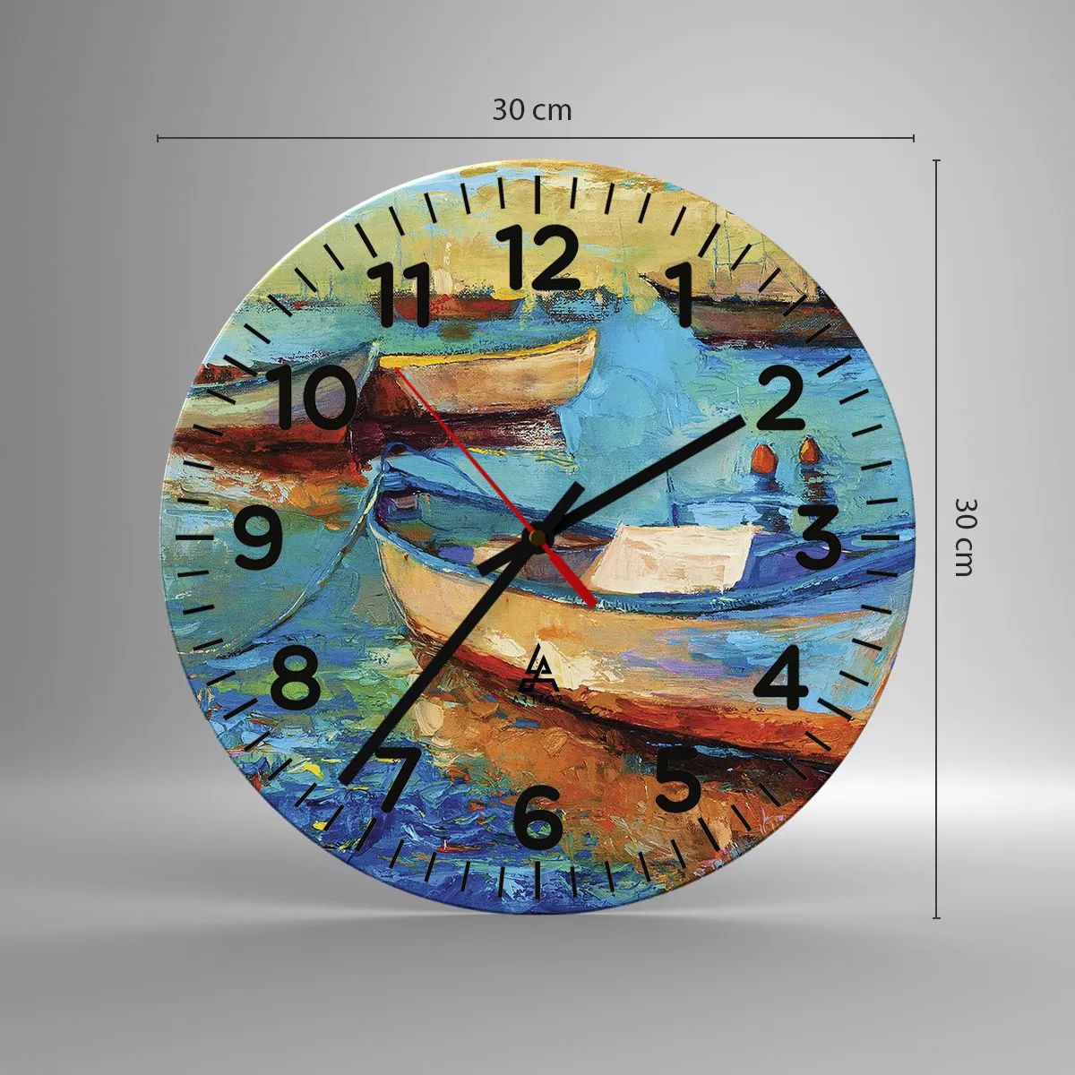 Nástěnné hodiny - V jižním zálivu - 30x30 cm