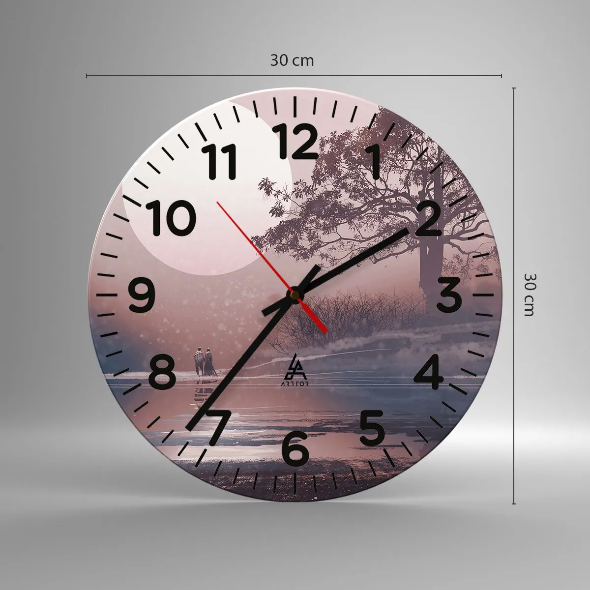 Orologio da parete - Orologio in Vetro - Meraviglie della notte - 30x30 cm