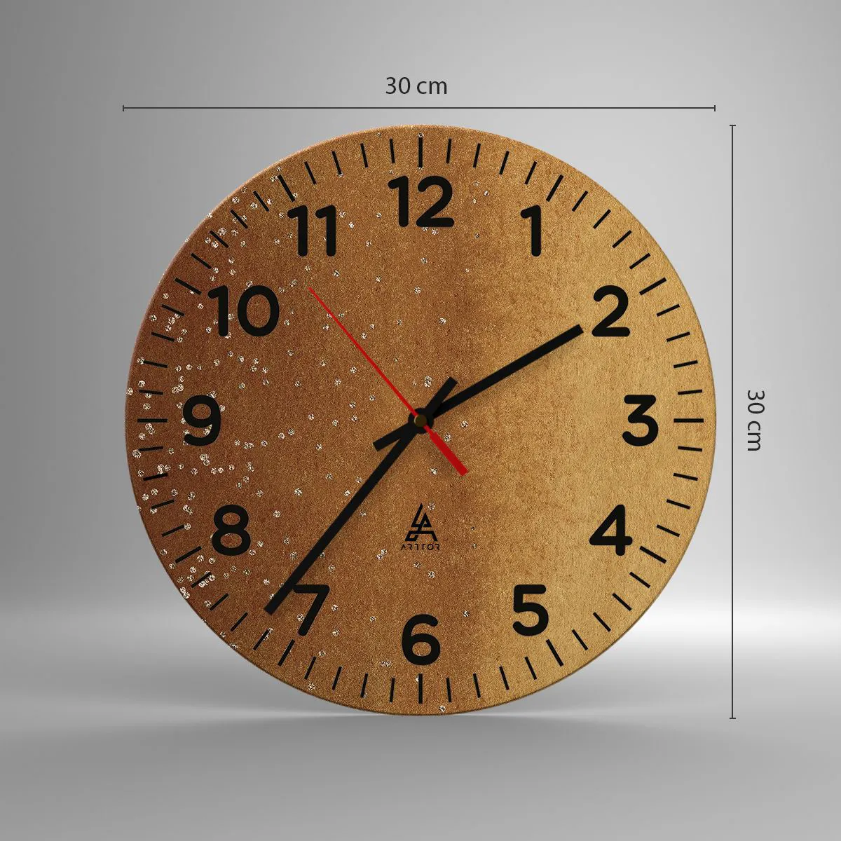 Wall clock - Clock on glass - Tthe Birth of the Universe - 30x30 cm