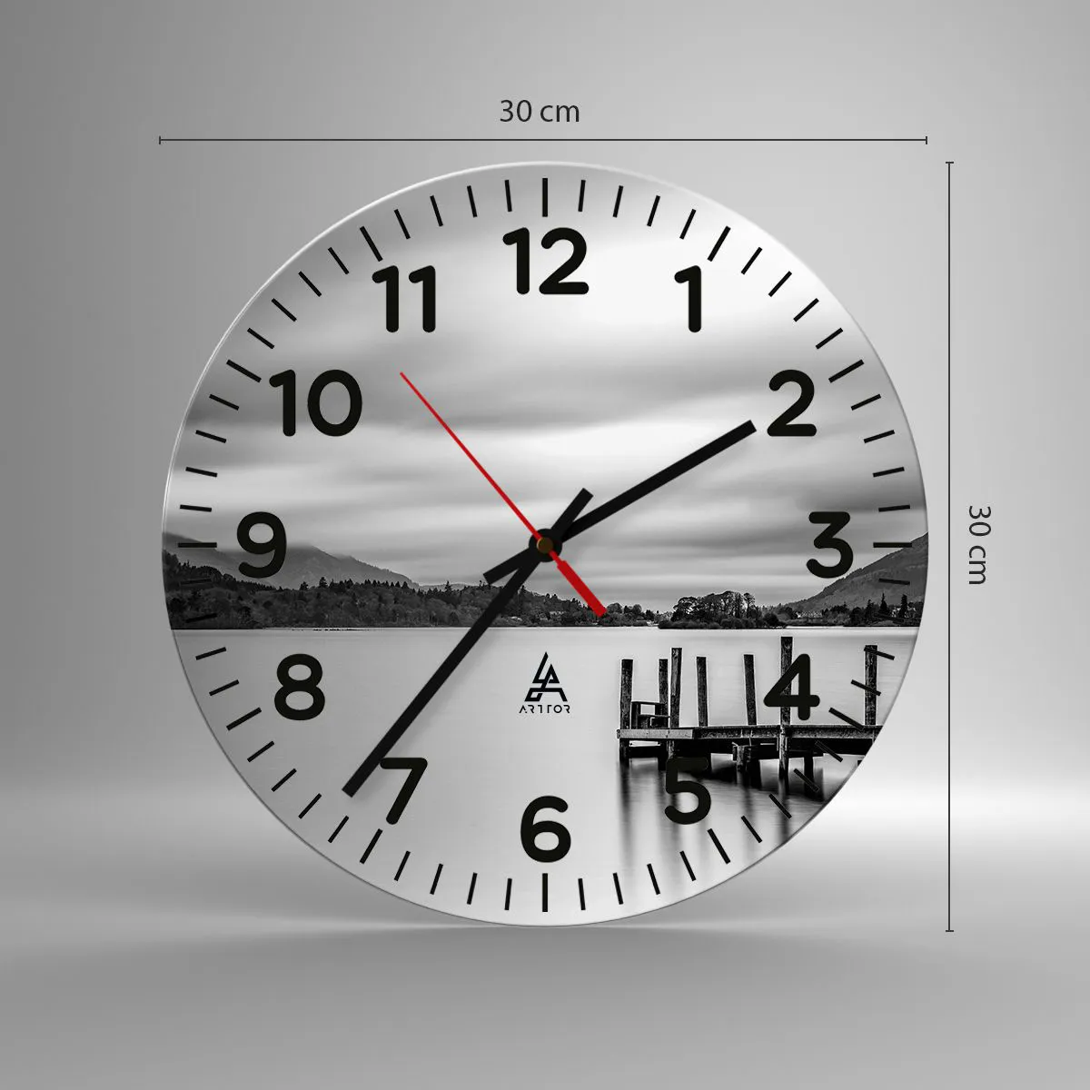 Nástěnné hodiny - Jemnost a síla - 30x30 cm