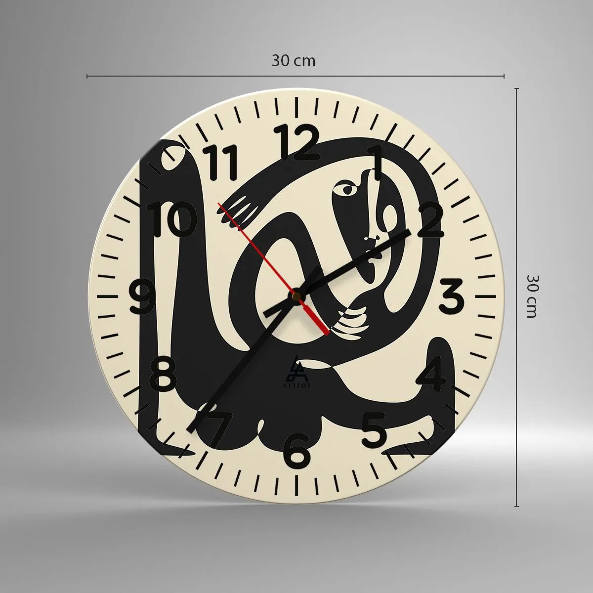 Falióra, Óra - Majdnem Picasso - 30x30 cm