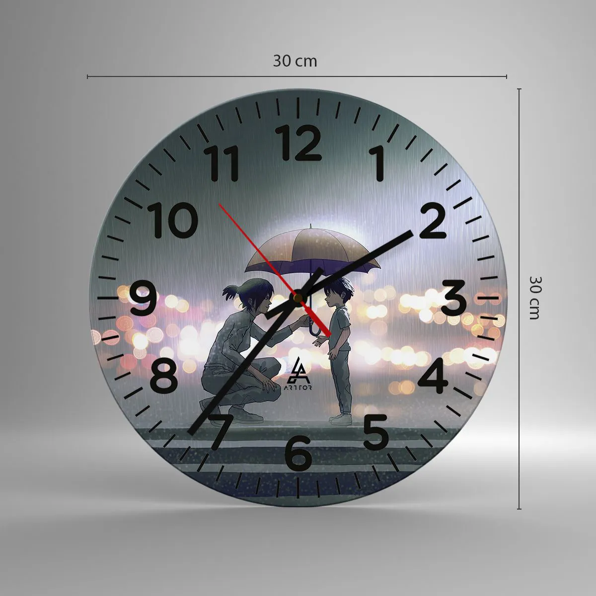 Horloge murale - Pendule murale - Et maintenant, tout va bien - 30x30 cm