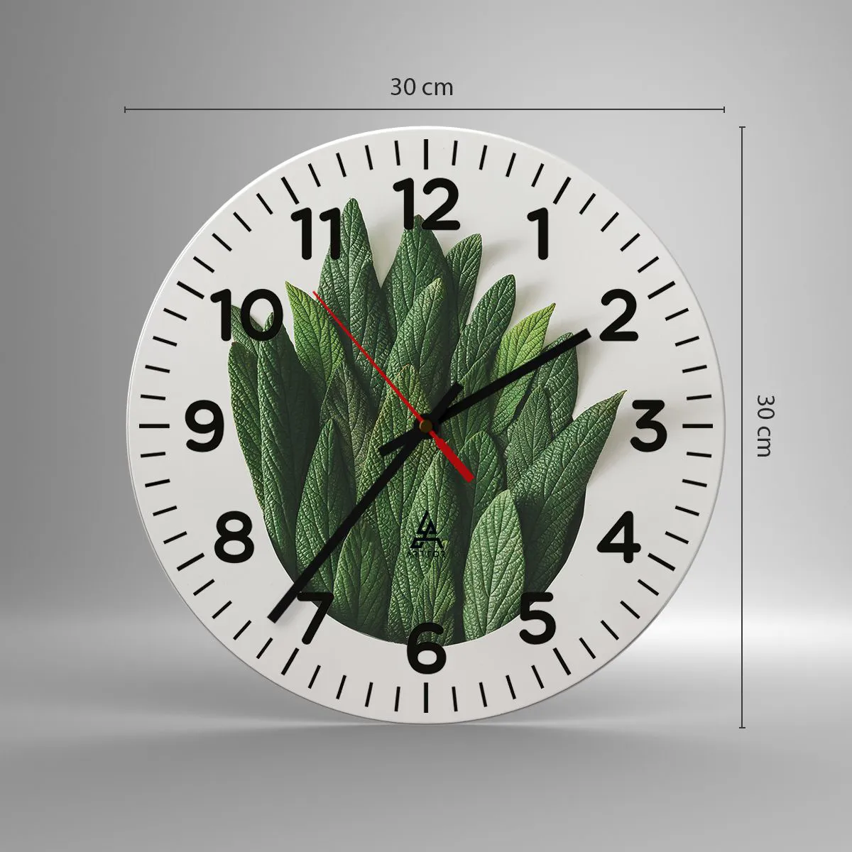 Ceas de perete - Ceas pe sticlă - Curiozitatea nestăvilită - 30x30 cm