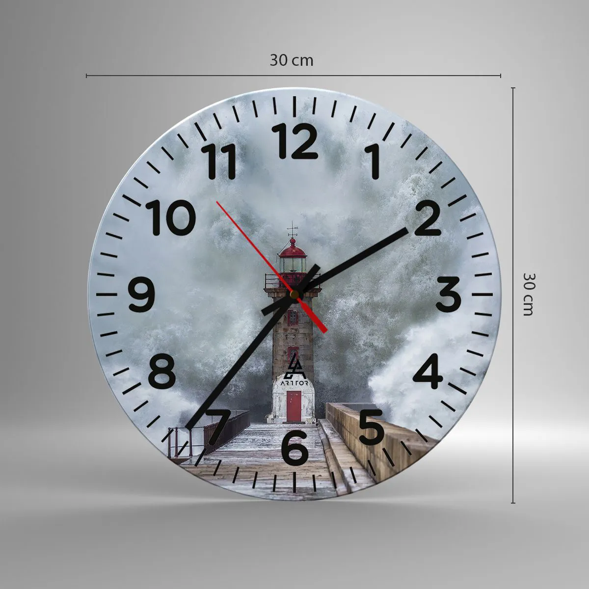 Nástenné hodiny - Hukot vody, šum vetra - 30x30 cm